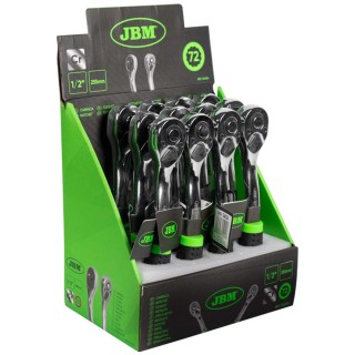 CLIQUET 72 DENTS DE 1/2 255MM  ACIER CHROMÉ