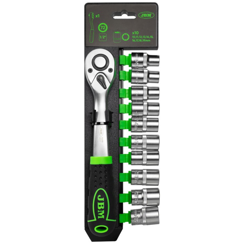 CLIQUET 72 DENTS DE 1/2\" AVEC DOUILLES HEX.