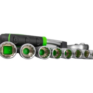 CLIQUET 72 DENTS DE 1/2\" AVEC DOUILLES 12 PANS