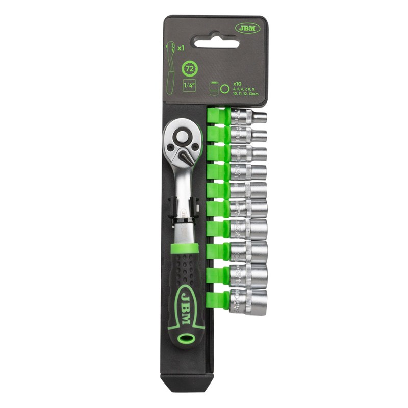 CLIQUET 72 DENTS DE 1/4\" AVEC DOUILLES 12 PANS