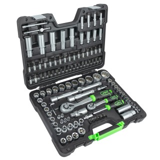 COFFRET D\'OUTILS 113 PCS. AVEC DOUILLES 12 BORDS ZINGUÉS