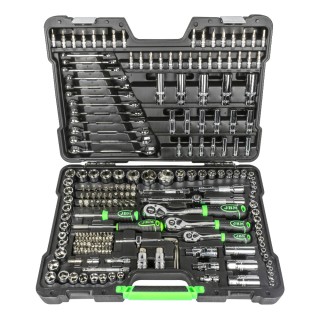 COFFRET À OUTILS 216 PIÈCES 6 PANS - CHROME