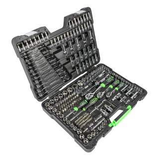 COFFRET À OUTILS 216 PIÈCES 6 PANS - CHROME