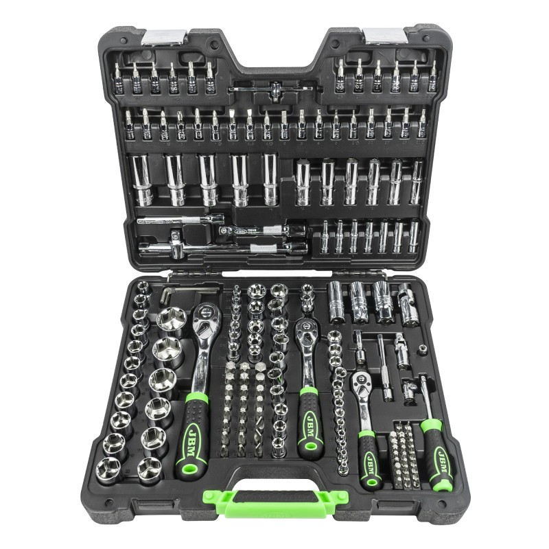 COFFRET À OUTILS 179 PIÈCES 6 PANS - CHROME