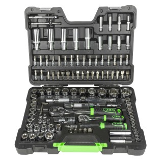 COFFRET À OUTILS 113 PIÈCES 12 PANS - CHROME
