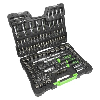 COFFRET À OUTILS 113 PIÈCES 12 PANS - CHROME