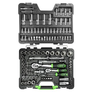 COFFRET À OUTILS 113 PIÈCES 12 PANS - CHROME