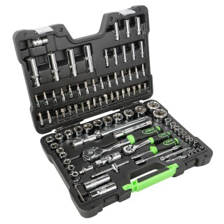 COFFRET À OUTILS 94 PIÈCES 6 PANS - CHROME