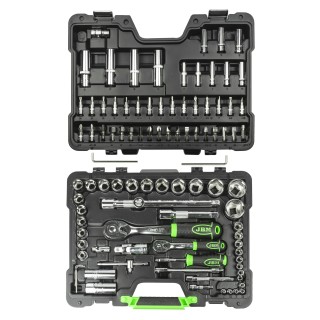 COFFRET À OUTILS 94 PIÈCES 6 PANS - CHROME