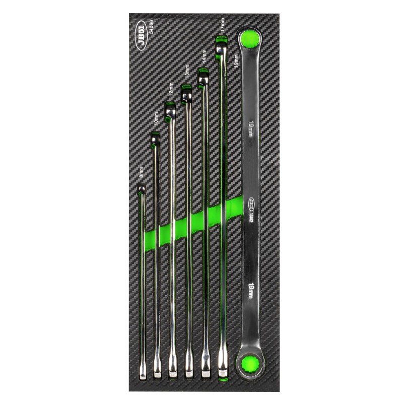 MODULE DE 7 CLÉS À CLIQUET EXTRA LONGUES