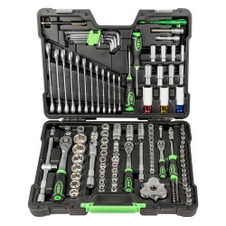 COFFRET À OUTILS 132 PIÈCES 6 PANS ZINGUÉES