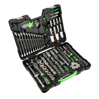 COFFRET À OUTILS 132 PIÈCES 6 PANS ZINGUÉES