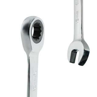 JEU DE 12 CLÉS COMBINÉES AVEC CLIQUET