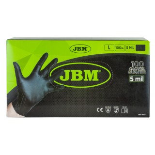 BOITE GANTS NOIRS NITRILE T:L 5MIL