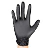 BOÎTE DE GANTS NOIRS EN NITRILE T:L 7,0MIL XL (90 GANTS) TEXTURE DIAMANT