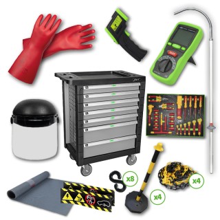 SERVANTE À OUTILS 7 TIROIRS GRIS SPÉCIAL VDE