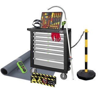 SERVANTE À OUTILS 7 TIROIRS GRIS SPÉCIAL VDE