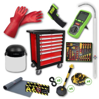 SERVANTE À OUTILS 7 TIROIRS ROUGE SPÉCIAL VDE