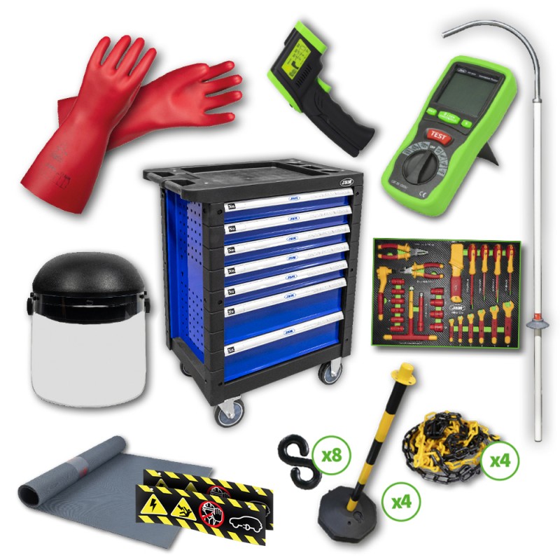 SERVANTE À OUTILS 7 TIROIRS BLEU SPÉCIAL VDE