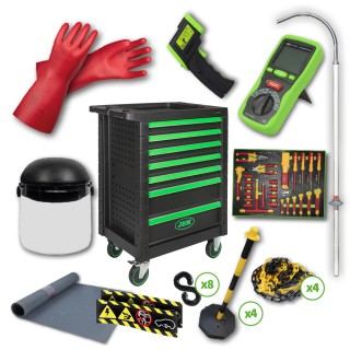 CHARIOT À OUTILS 7 TIROIRS VERT SPÉCIAL VDE