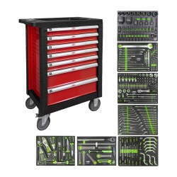 SERVANTE À OUTILS 7 TIROIRS ROUGE SPÉCIAL CAMIONS