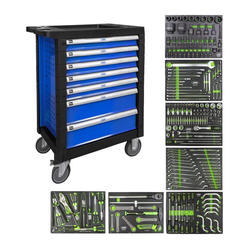 SERVANTE À OUTILS 7 TIROIRS BLEU SPÉCIAL CAMIONS