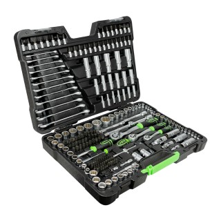 COFFRET À OUTILS 216 PIÈCES 12 PANS - ZINGUÉ