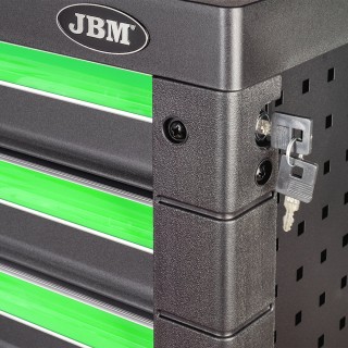 SERVANTE D\'OUTILS 7 TIROIRS ÉGAUX - VERD - VIDE