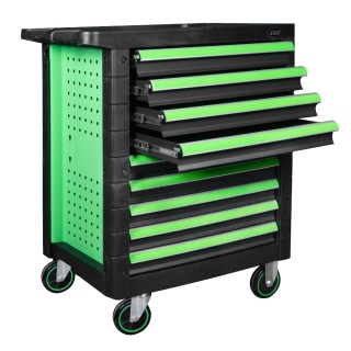 SERVANTE D\'OUTILS 9 TIROIRS ÉGAUX - VERD - VIDE