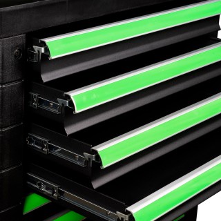 SERVANTE D\'OUTILS 9 TIROIRS ÉGAUX - VERD - VIDE