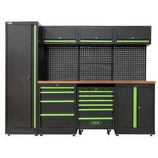 ENSEMBLE DE MEUBLES MODULAIRES POUR GARAGE (18 PCS)