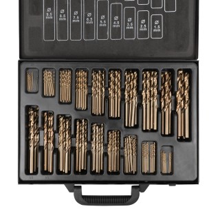 JEU DE FORETS HÉLICOÏDAUX 1-10MM HSS-CO5 COBALT