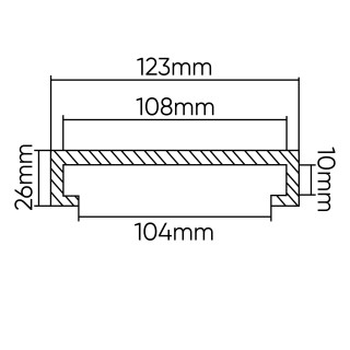 TAMPON DE LEVAGE EN CAOUTCHOUC POUR ASCENSEUR RAVAGLIOLI/WERTHER 123MM