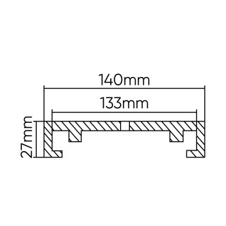 TAMPON DE LEVAGE EN CAOUTCHOUC POUR ASCENSEUR OMCN 140MM