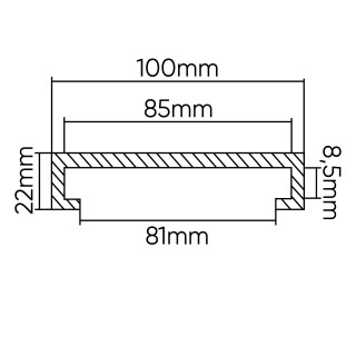 TAMPON DE LEVAGE EN CAOUTCHOUC POUR ASCENSEUR RAVAGLIOLI/SIRIO/SPACE 100MM