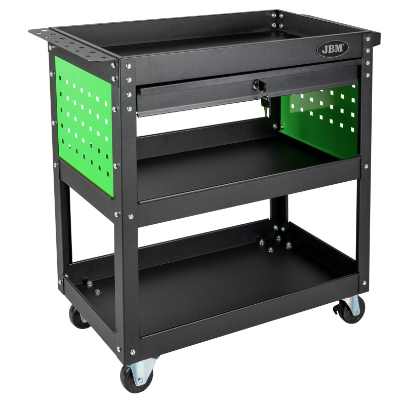 SERVANTE À OUTILS 3 ÉTAGÈRES 1 TIROIR