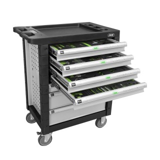 SERVANTE À 7 TIROIRS, GRIS, AVEC JEU DOUTILS POUR RÉGLER LA SYNCHRONISATION