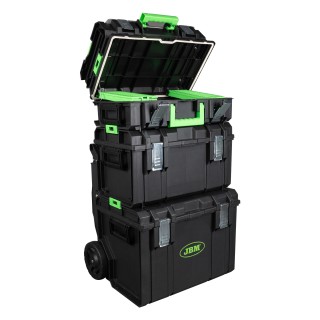 CHARIOT MODULAIRE AVEC 4 BOÎTES EMPILABLES