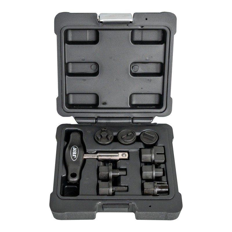 COFFRET DE DÉPOSE DES VIS DE VIDANGE D\'HUILE EN PLASTIQUE (9 PIÈCES)