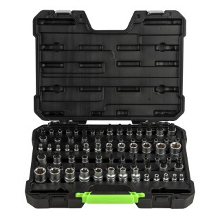 COFFRET DE DOUILLES ET EMBOUTS TORX / TORX PLUS DE 77 PIÈCES