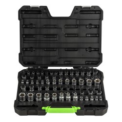 COFFRET DE DOUILLES ET EMBOUTS TORX / TORX PLUS DE 77 PIÈCES