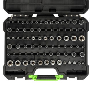 COFFRET DE DOUILLES ET EMBOUTS TORX / TORX PLUS DE 77 PIÈCES