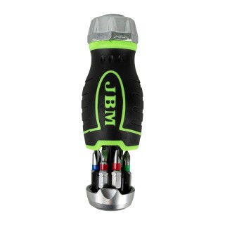 TOURNEVIS À CLIQUET TRONQUÉ 6 EN 1