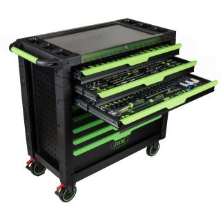 CHARIOT À OUTILS XL DE 8 TIROIRS MONTÉ AVEC 468 PIÈCES