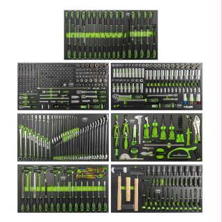 JEU DE 7 MODULES EVA CARBONE POUR CHARIOTS À OUTILS