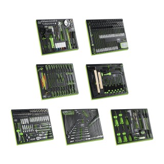 JEU DE 7 MODULES EVA CARBONE POUR CHARIOTS À OUTILS