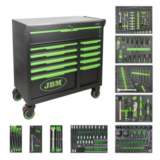 CHARIOT À OUTILS À 11 TIROIRS - AVEC MODULES D\'OUTILS