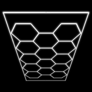 ENSEMBLE DE PLAFONNIERS LED HEXAGONAUX