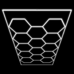 ENSEMBLE DE PLAFONNIERS LED HEXAGONAUX