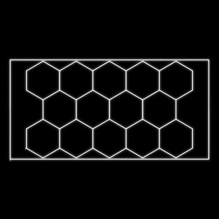 ENSEMBLE DE PLAFONNIERS LED HEXAGONAUX